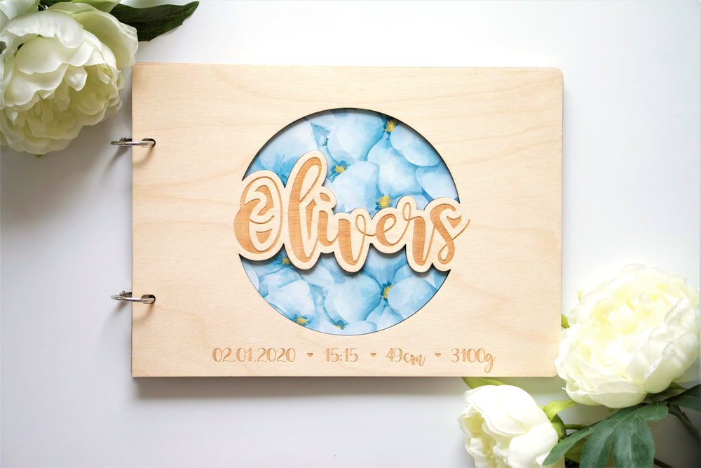 Personalized name album for a boy
